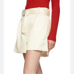 Phillip Lim Ivory Military Origami Shorts